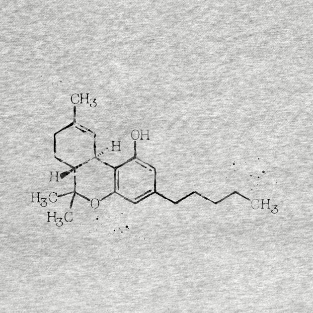 Cannabis Molecule by erzebeth